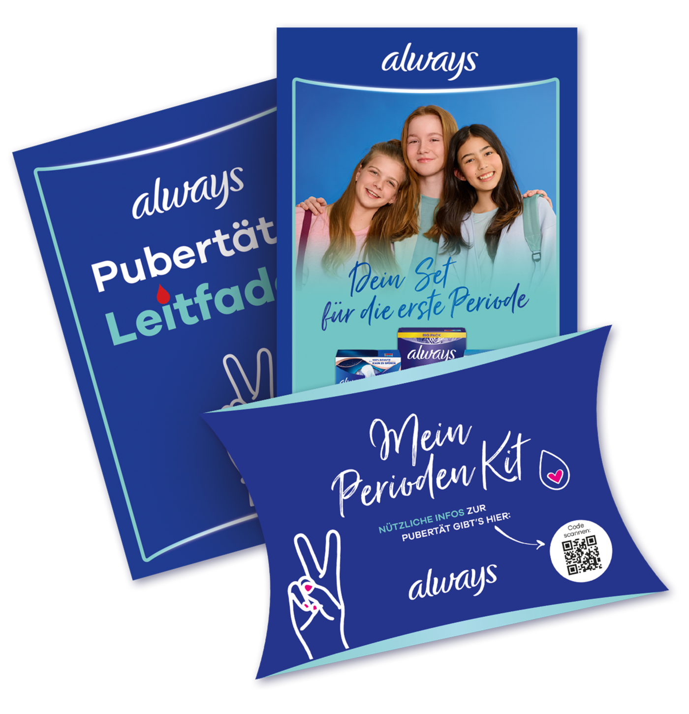 Das Always Schulpaket: Perioden Kit und Broschüren für Mädchen und Jungen